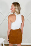Fall For You High Waisted Skirt - Brown | Makk Fashions