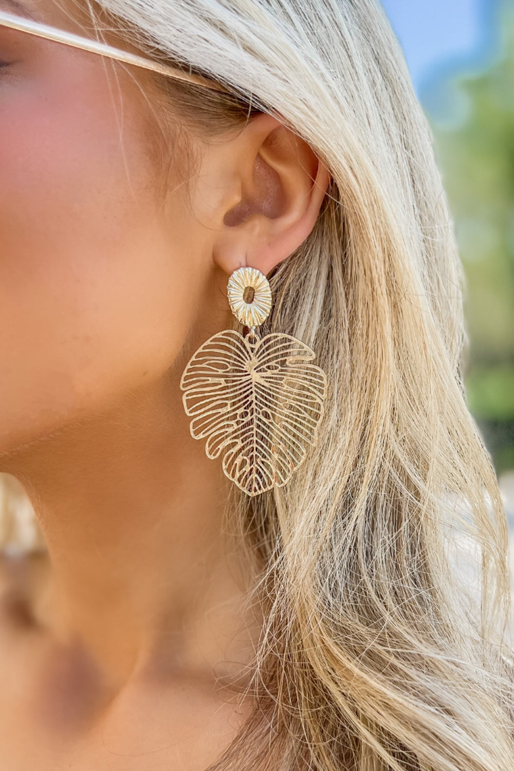 Fun Tropics Filigree Earrings - Gold | Makk Fashions