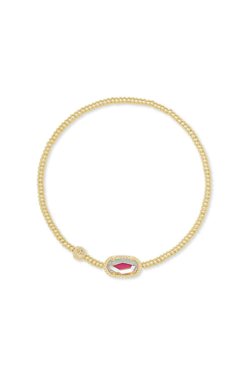 Kendra Scott: Grayson Gold Stretch Bracelet - Dichroic Glass | Makk Fashions