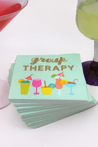 Group Therapy Cocktail Napkins | Makk Fashions