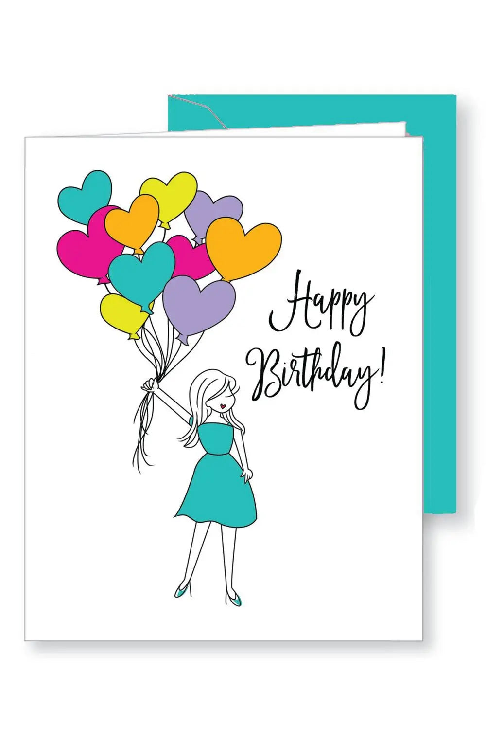 "Happy Birthday" Balloons Greeting Card | Makk Fashions