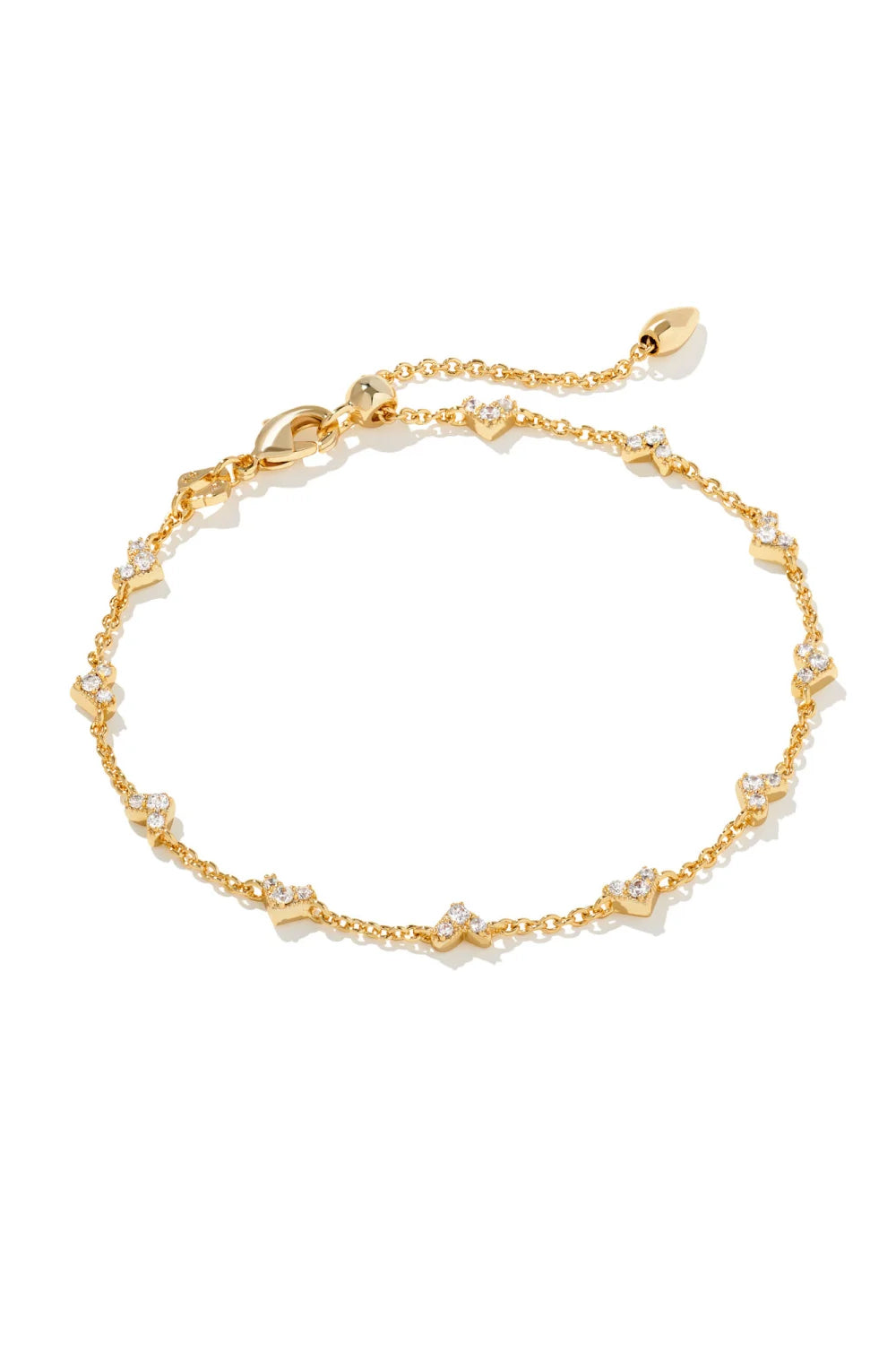 Yellow gold on sale crystal bracelet