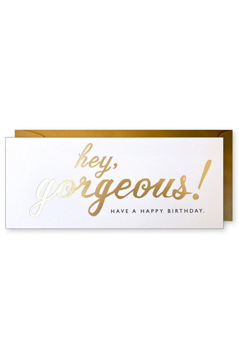 Hello Gorgeous Foil Birthday Card | Makk Fashions