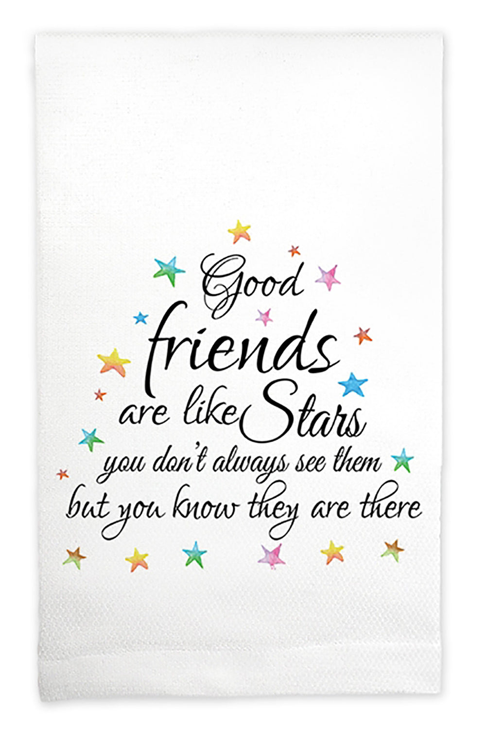 Huck Towel - Good Friends Are Like Stars | Makk Fashions