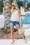 KanCan: Hazel - Fray Hem Denim Shorts - Medium Wash | Makk Fashions