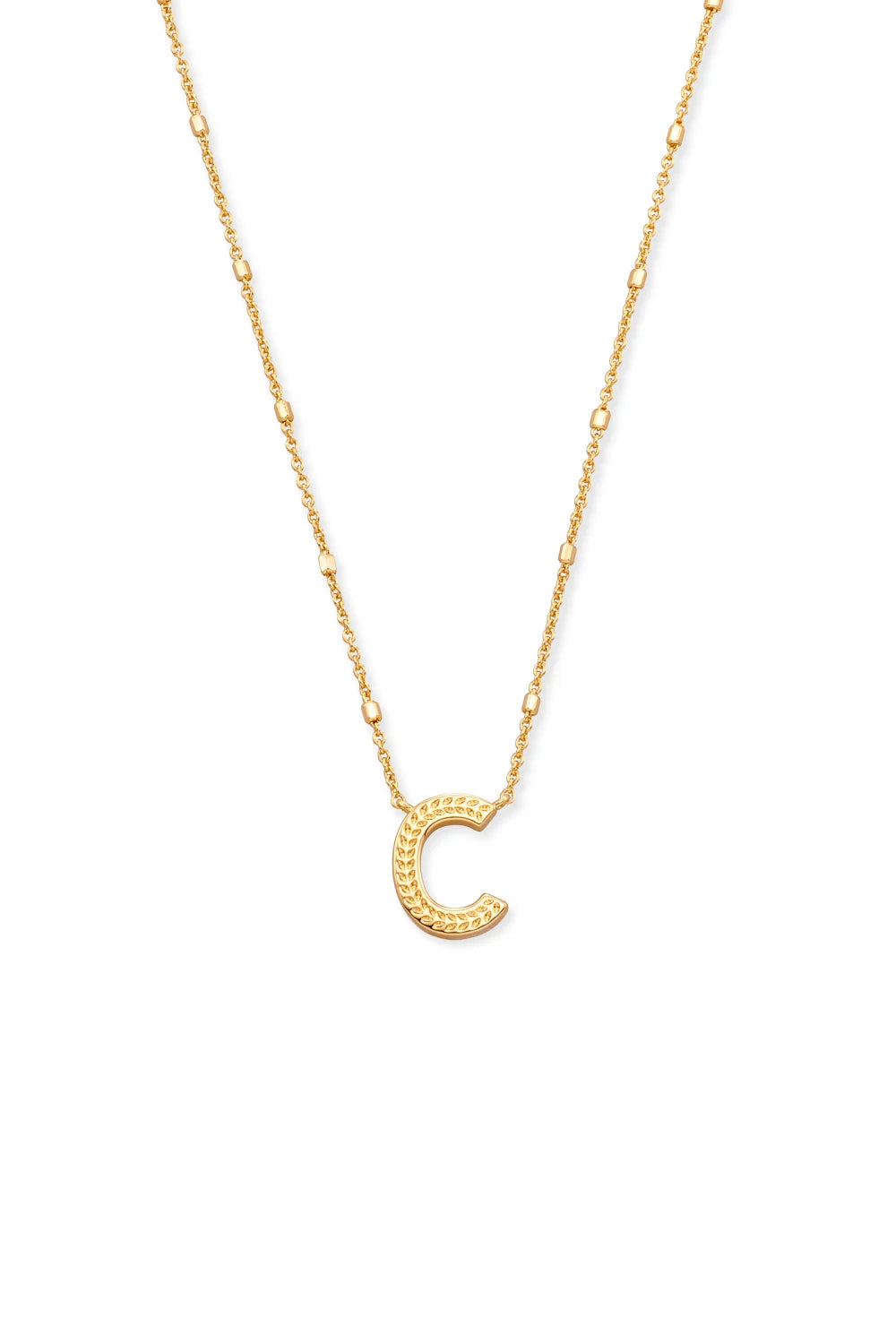 Kendra Scott: Letter C Pendant Necklace - Gold | Makk Fashions