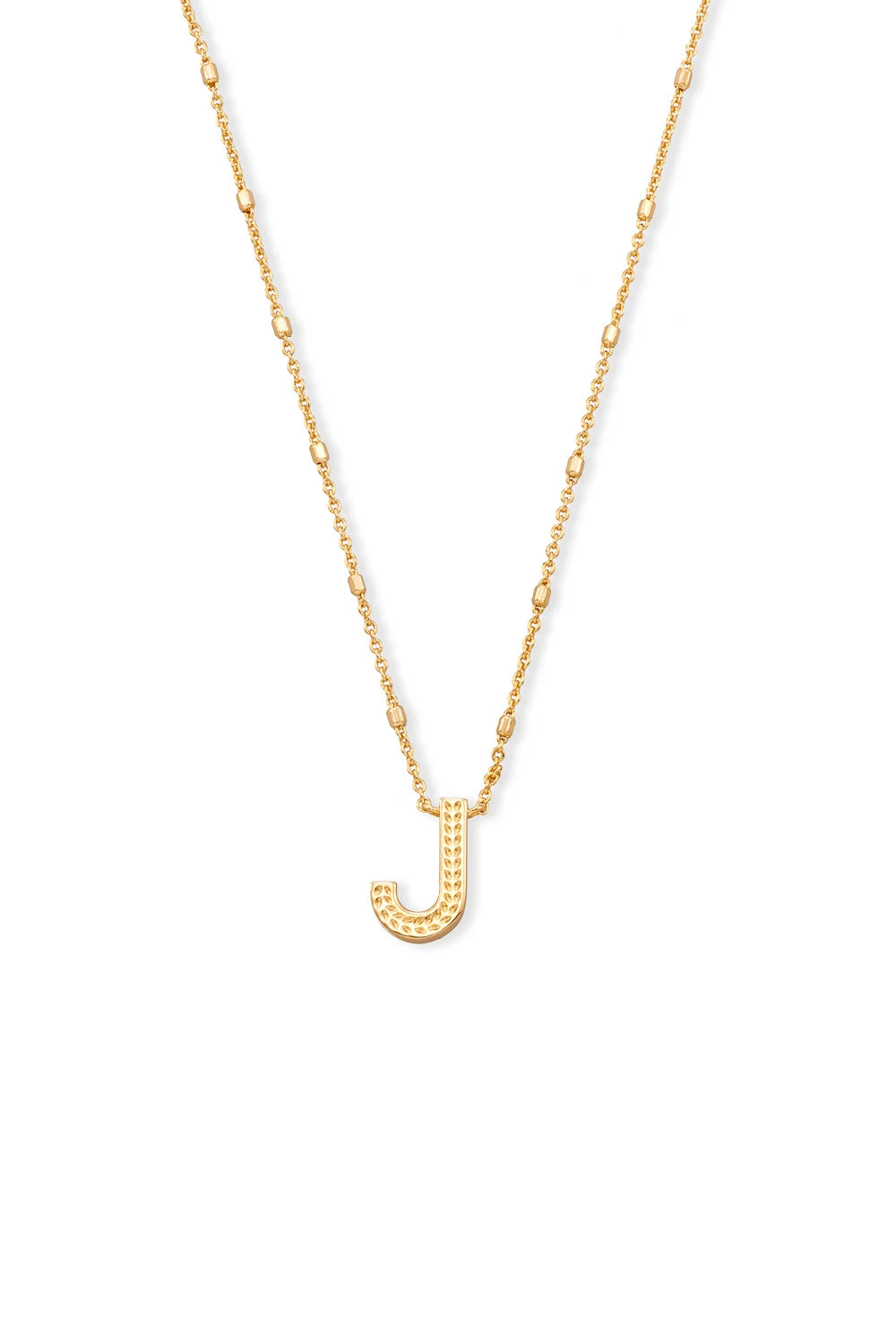 Kendra Scott: Letter J Pendant Necklace - Gold | Makk Fashions
