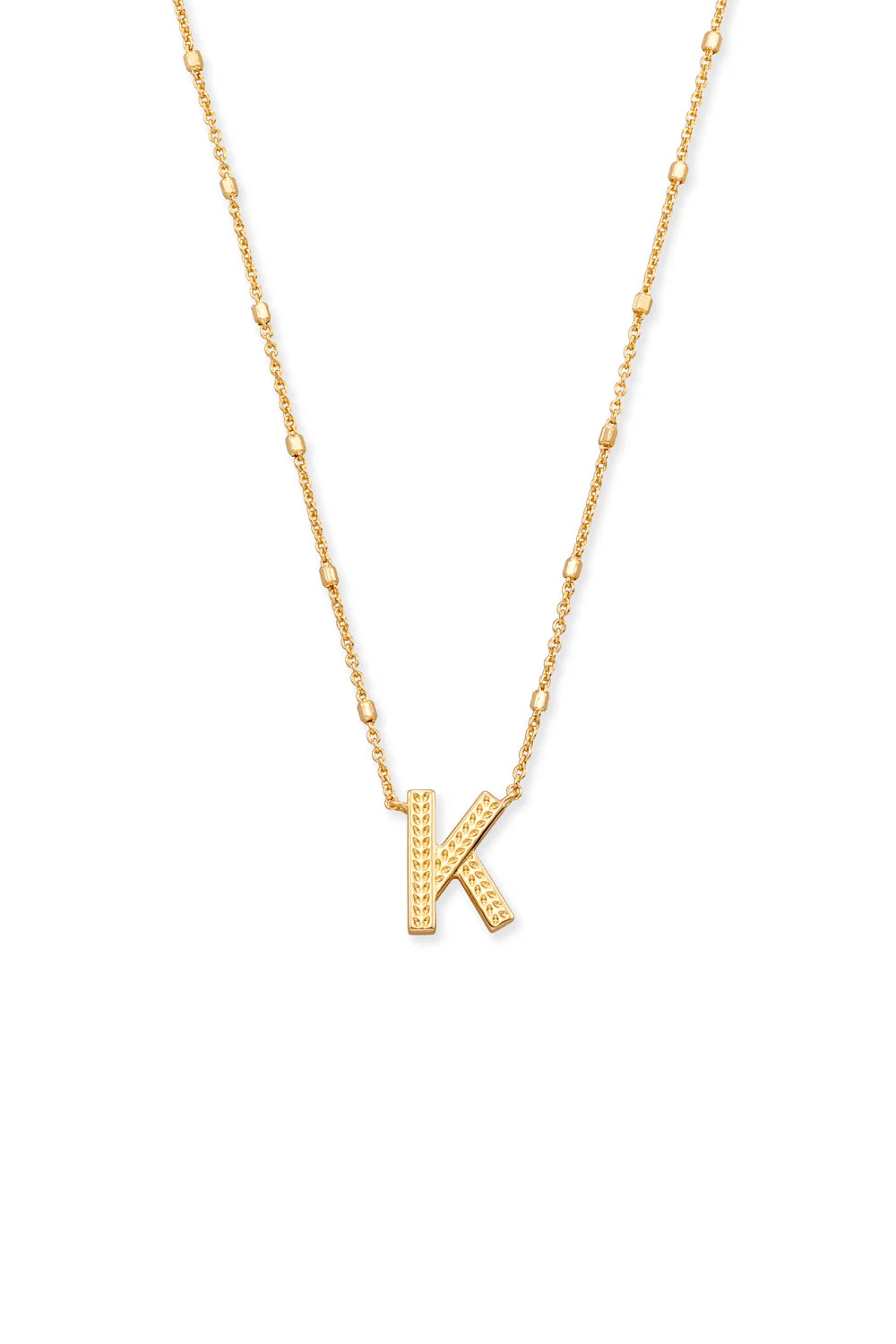 Kendra Scott: Letter K Pendant Necklace - Gold | Makk Fashions