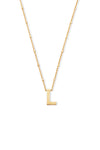 Kendra Scott: Letter L Pendant Necklace - Gold | Makk Fashions