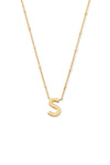 Kendra Scott: Letter S Pendant Necklace - Gold | Makk Fashions