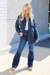 Loving Embrace Corduroy Button Up Shacket - Denim | Makk Fashions