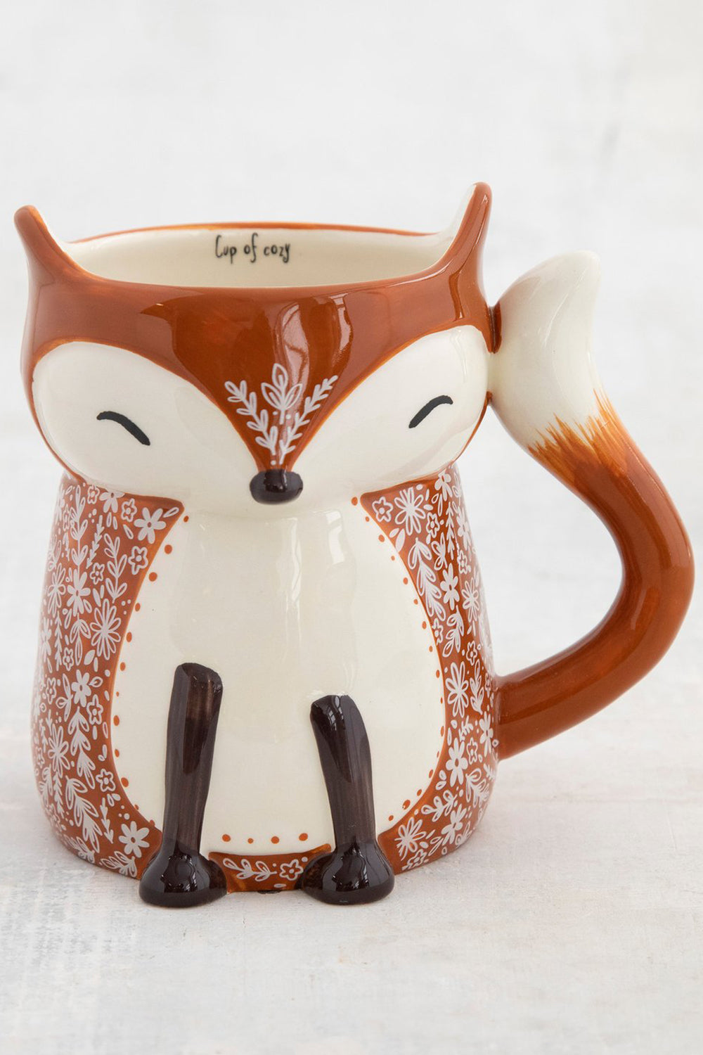 Natural Life: Cozy Fox Folk Art Mug | Makk Fashions