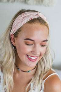 Lotus & Luna: Peach Beach Twist Headband | Makk Fashions