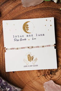 Lotus & Luna: Rose Quartz Goddess Bracelet | Makk Fashions