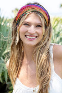 Natural Life: Rainbow Borders Boho Bandeau | Makk Fashions