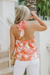 Stay True To Me Halter Neck Top - Salmon | Makk Fashions