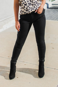 Sydney Crop Skinny Jeans - Black | Makk Fashions