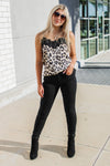 Sydney Crop Skinny Jeans - Black | Makk Fashions
