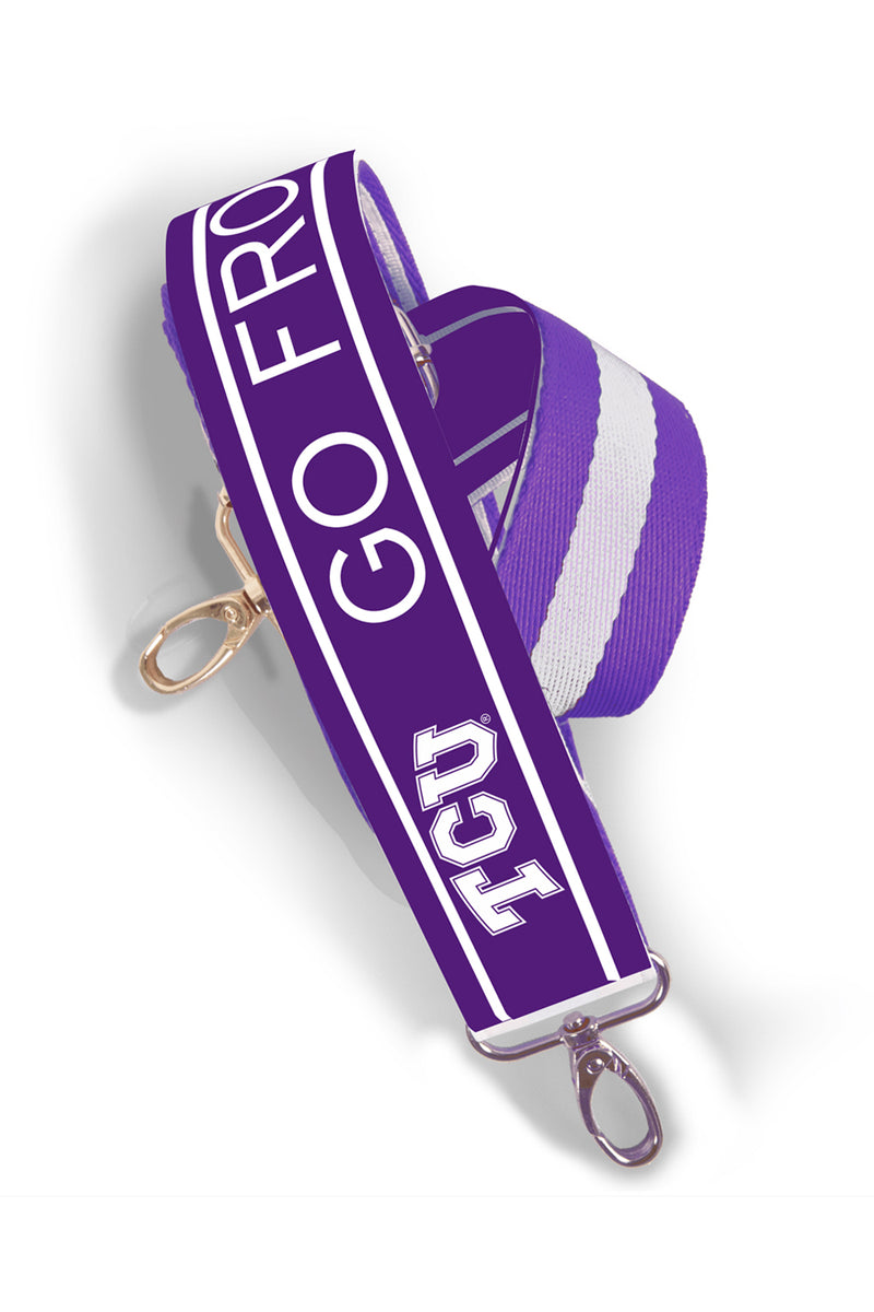 TCU Reversible Patterned Shoulder Strap - Purple | Makk Fashions