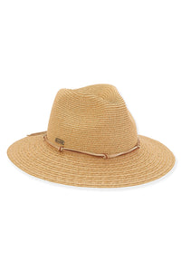 The Leslie Paperbraid Safari Sun Hat - Tan | Makk Fashions