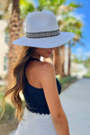 The Melanie Aztec Straw Hat - White | Makk Fashions