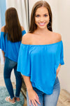 The Perfect Fit Top - Turquoise Blue
