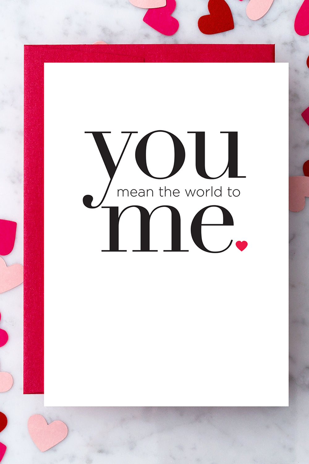 "You Mean The World To Me" Greeting Card | Makk Fashions