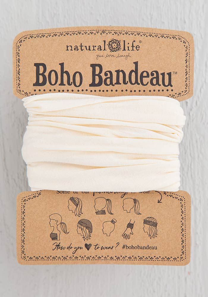 Natural Life Cream Solid Boho Bandeau