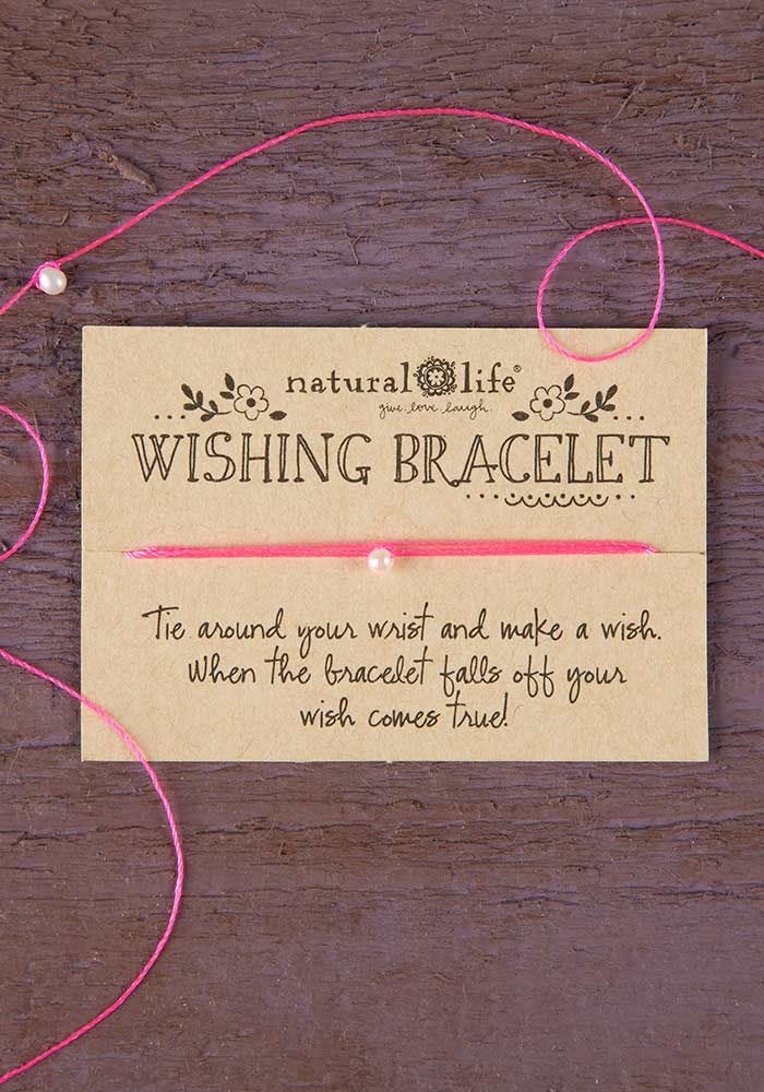 Pink Wishing Bracelet - Natural Life