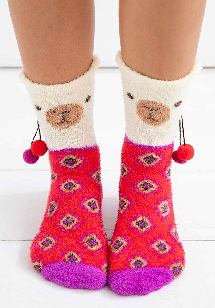 Llama Cozy Sock - Natural Life