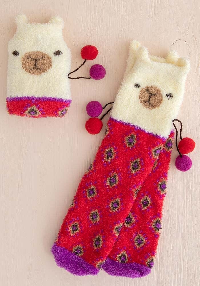 Llama Cozy Sock - Natural Life